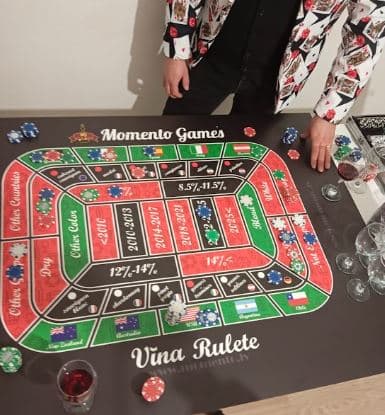 Mājas ballīte jubilāram Vīna ruletes noskaņās